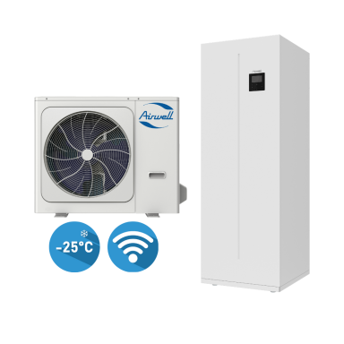Airwell Wellea WT 6.2/6.55kW šilumos siurblys su talpa Airwell Wellea WT 6.2/6.55kW šilumos siurblys su talpa