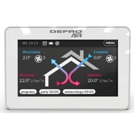 Defro DRO 350 V rekuperatorius 350 m3/val. 4