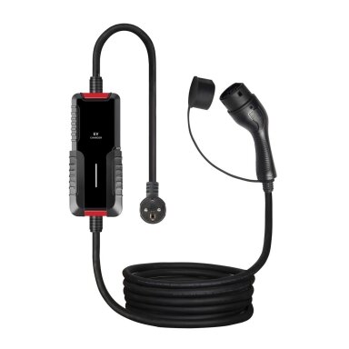Elektromobilio įkrovimo laidas 220V - type 2 (16A, 1 fazė 3,6 kW)