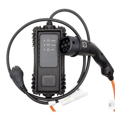 Elektromobilio įkrovimo laidas 220V - type 2, fiksuota 10A krovimo galia 2 kW