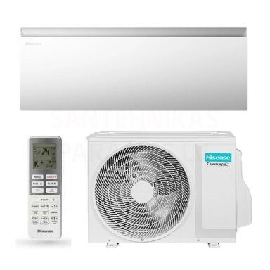 Hisense Air Master QK50WM0AG / AS50FM0EW šilumos siurblys oras-oras 5,0/5,4kW Hisense Air Master QK50WM0AG / AS50FM0EW šilumos siurblys oras-oras 5,0/5,4kW