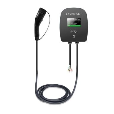 HYSUN firmos elektromobilių krovimo stotelė Wallbox 11kW su type 2 laidu, 5m ilgio, OCPP protokolu
