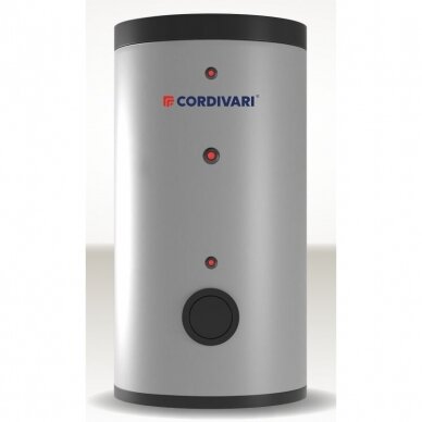 Karšto vandens šildytuvas Cordivari BOLLY1 AP 200 ltr, su vienu gyvatuku, šilumokaičio plotas 1,3 m²