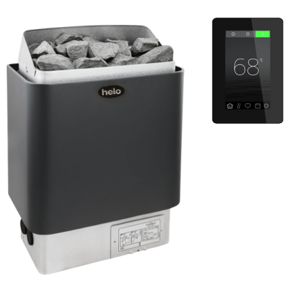 Helo CUP 45 D 4,5 kW, graphite elektrinė pirties krosnelė 2