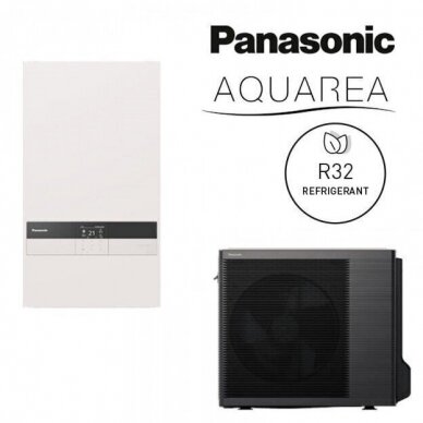Panasonic Aquarea Bi-bloc K kartos šilumos siurblys WH-SDC0309K6E5 / WH-UDZ09KE5