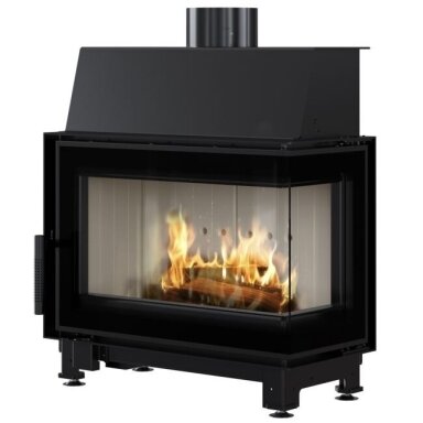 Židinio kapsulė, ugniakuras Kratki Simple S su kampiniu stiklu 6kW